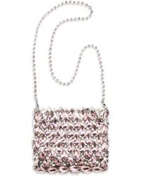 Self-Portrait - Crystal Mesh Pouch Polyester Shoulder Bags - Lyst