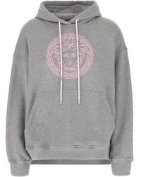 Versace - Hooded Sweatshirt With - Lyst