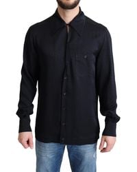 Dolce & Gabbana - Jacquard Silk Casual Button Down Shirt - Lyst