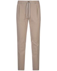 PT Torino - Sand Soft Fit Trousers - Lyst