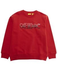Off-White c/o Virgil Abloh - Sweatshirt Big Bookish Double Crewneck Cotton Hoods & Sweatshirts - Lyst