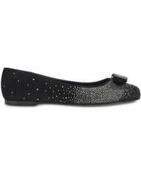 Ferragamo - Vara Bow Ballerina Shoes - Lyst