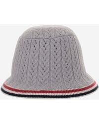 Thom Browne - Cashmere Wool And Silk Blend Hat - Lyst