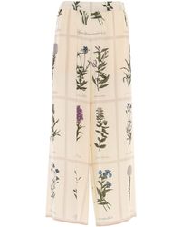 Weekend by Maxmara - Printed Wide Leg Trousers - Lyst