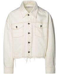 A.P.C. - Ivory Cotton Jacket - Lyst