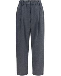 Brunello Cucinelli - Wool Oves Aries Casual Pants - Lyst