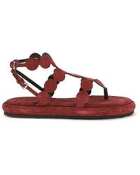 Pierre Hardy - Brown Calf Leather Bos Taurus Platform Sandals - Lyst
