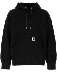Sacai - Carhartt Wip Cotton Jersey Hoodie - Lyst