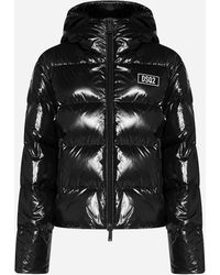 DSquared² - Quilted Glossy Nylon Puffer Jacket - Lyst