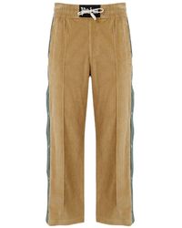Palm Angels - Ribbed Cotton And Wool Pants - Lyst