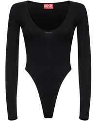DIESEL - Ribbed Jersey T-Bodyn Bodysuit - Lyst
