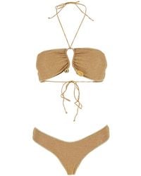 Oséree - Bikini Lumiere Stones Bandeau Set - Lyst