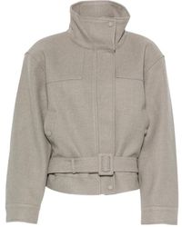 LA PISCINE - Belted High-Neck Bomber Jacket - Lyst
