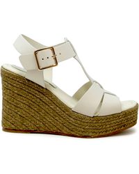 Paloma Barceló - Paloma Barcelo Leather Alison Wedge Sandals - Lyst
