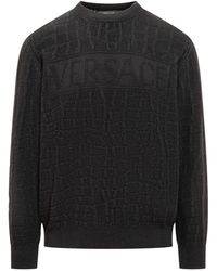 Versace - Crocodile Sweater - Lyst