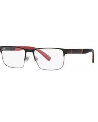 Polo Ralph Lauren - Eyeglasses Rectangle Full Rim, Shiny Gunmetal Frame And Clear Demo Lenses Lens Ph12159003 Sunglasses - Lyst