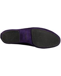 Dolce & Gabbana - Velvet Slip On Flats Loafers Shoes Leather - Lyst