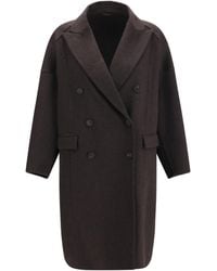 Brunello Cucinelli - Cashmere Coat Kashmir/Capra Hircus - Lyst