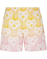 Casablancabrand - And Bermuda Shorts With Logo All Over - Lyst