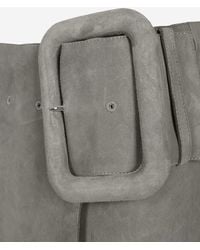 Ami Paris - Skirt Suede With Maxi Buckle Leather - Lyst