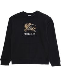 Burberry - Kids Crewneck Sweatshirt Cotton Hoods & Sweatshirts - Lyst