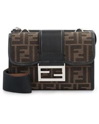 Fendi - Baguette Double Shoulder Bag Polyurethane Messenger - Lyst