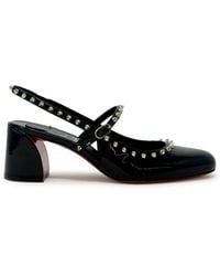Christian Louboutin - Patent Leather Janispikes 55 Mary Janes - Lyst