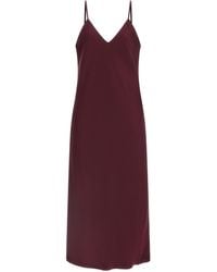 Norma Kamali - Bias Slip Dresses Bordeaux - Lyst