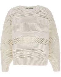 Iceberg - Perforated Cotton Sweater - Lyst
