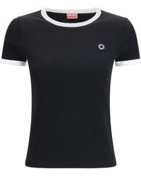 KENZO - Boke Flower 2.0 Embroidered Cotton T-Shirt T-Shirts - Lyst