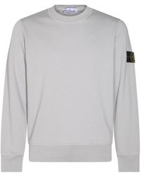 Stone Island - Compass Patch Crewneck Sweatshirt - Lyst