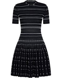 Alexander mcqueen metallic mesh knit dress cheap