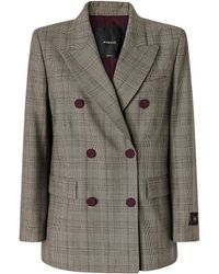Pinko - Prince Of Wales Check Wool-Blend Blazer - Lyst