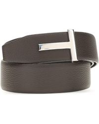 Tom Ford - Reversible Leather Belt Calf Bos Taurus E Braces - Lyst