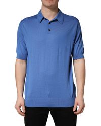 Dolce & Gabbana - Cashmere Short Sleeves Polo T-Shirt - Lyst