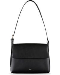 A.P.C. - Virginie Flap Leather Shoulder Bag - Lyst