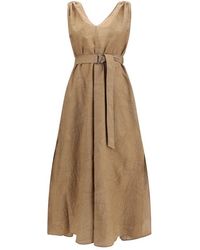 Brunello Cucinelli - Midi Dress - Lyst