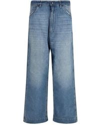 Maison Margiela - Blue Cotton Relaxed Fit Jeans - Lyst