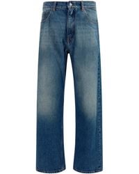 MM6 by Maison Margiela - Straight-Leg Jeans Cotton - Lyst