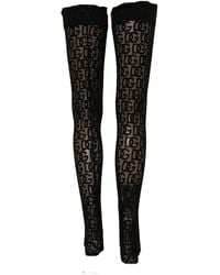 Dries Van Noten - Dries Van Noten Logo-Jacquard Fishnet Tights - Lyst