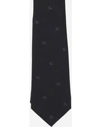 Gucci - Silk Jacquard Tie Double G Ties & Bow - Lyst