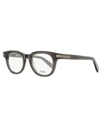 ZEGNA - Thick Oval Eyeglasses Ez5279 020 48Mm Plastic (Acetate) - Lyst