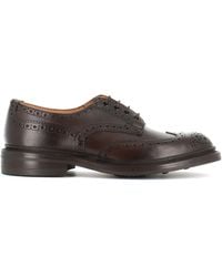 Tricker's - Brushed Leather Brogue Oxfords - Lyst