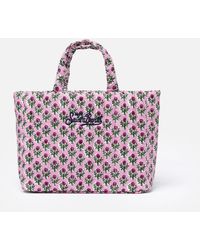 Mc2 Saint Barth - Flower Quilted Soft Tote Mid Bag - Lyst