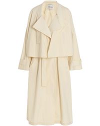 Low Classic Double Collar Trench Coat - White