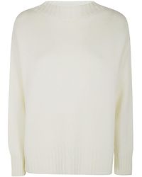 Drumohr - Long Sleeves Crew Neck Oversized Sweater - Lyst