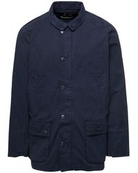 Barbour - 'ashby' E Jacket With Patch Pockets In Cotton - Lyst
