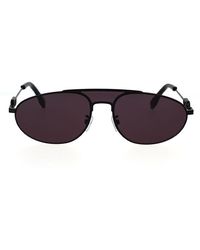 Fendi - Sunglasses Aviator Full Rim, Frame And Dark With Chain Lens Fe40072U-Y01A - Lyst