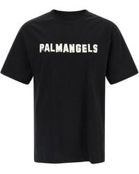 Palm Angels - Logo Print T-Shirt - Lyst