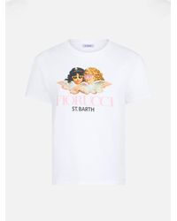 Mc2 Saint Barth - Cotton T-Shirt With Fiorucci Print Fiorucci Special Edition - Lyst